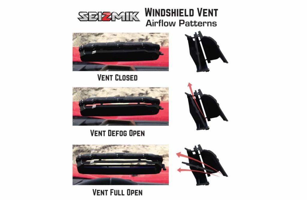 Seizmik VersaVent Windshields Maximum Versatility Side By Side