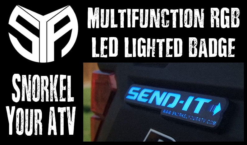 Multifunction RGB LED Lighted Badge by Snorkel Your ATV