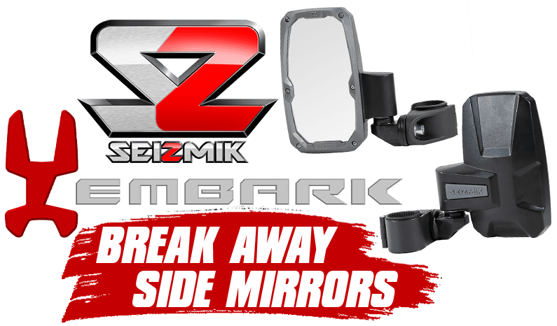 Seizmik Embark Break-Away Side Mirrors for UTVs