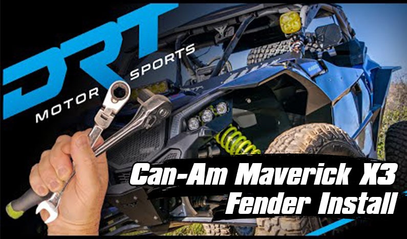 DRT Motorsports Can-Am Maverick X3 Fender Install