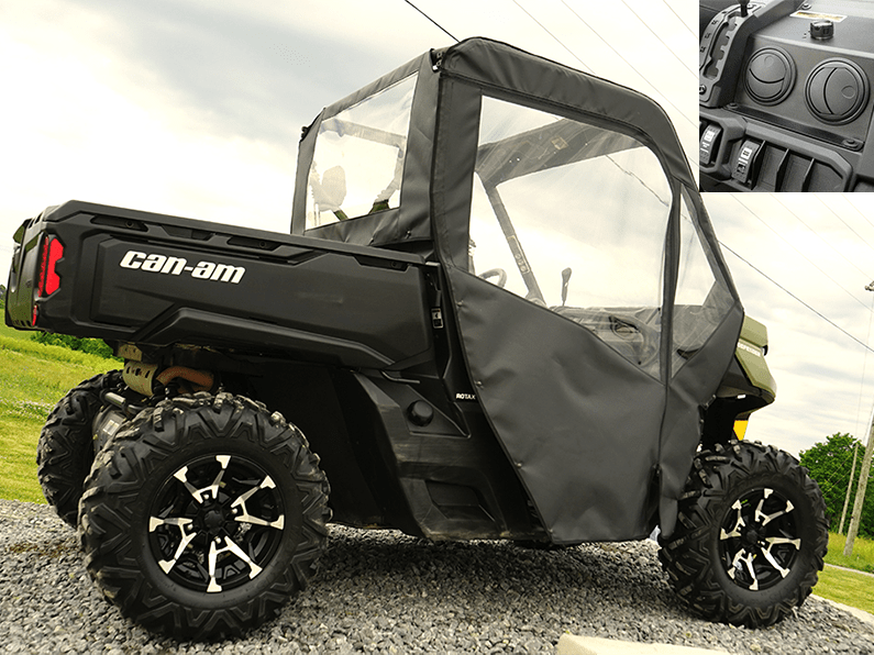 ice crusher, can-am defender, winter, enclosure