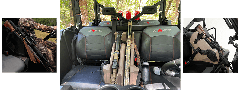 seizmik, AR gun holder, in the seat gun holder, hunting