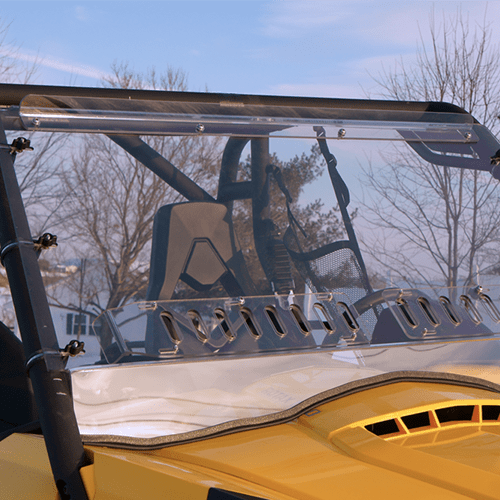 vented winshield, best windshield, can am